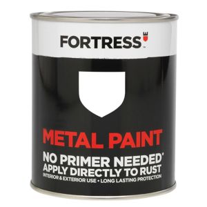 Image of Fortress White Satin Metal paint 0.75L
