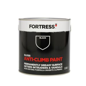 Image of Fortress Black Gloss Anti-climb paint 2.5L