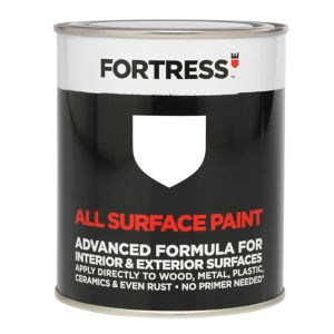 Image of Fortress White Gloss Multi-surface paint 0.25L