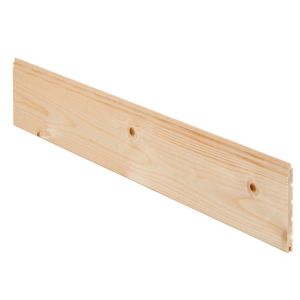 Geom Smooth Spruce Tongue & Groove Cladding (L)0.89M (W)95mm (T)7.5mm, Pack Of 10