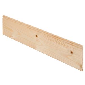 Geom Smooth Spruce Tongue & Groove Cladding (L)2.4M (W)95mm (T)7.5mm, Pack Of 5