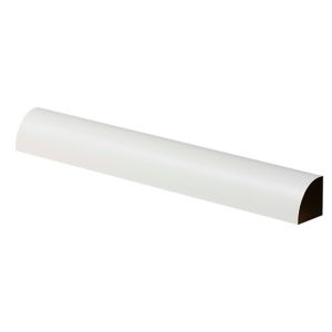 Image of Foil wrapped White MDF Barrel Moulding (L)2.4m (W)18mm (T)18mm