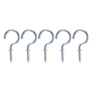 Image of Zinc-plated Medium Cup hook (L)40mm Pack of 25