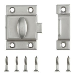 Image of Satin Nickel-plated Carbon steel Cabinet catch