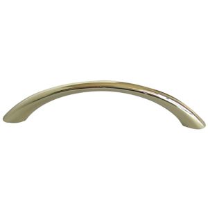 Image of Brass effect Zinc alloy Bow Furniture Handle (L)96mm Pack of 6