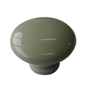 Image of Green Plastic Round Cabinet Knob (Dia)40mm