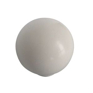 Image of White Plastic Round Cabinet Knob (Dia)35.7mm