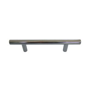 Image of Chrome effect Stainless steel Bar Cabinet Handle (L)220mm