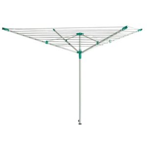 Image of 4 Arm Blue silver effect Rotary airer 45m
