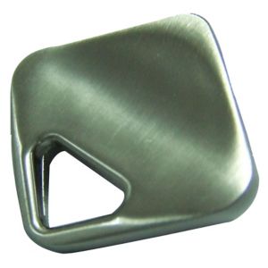Image of Nickel effect Zinc alloy Square Diamond Furniture Knob