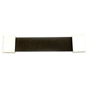 Image of Matt Black Nickel effect Plastic & zinc alloy Straight Cabinet Pull handle
