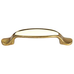 Image of Francesca Ivory Brass effect Bow Cabinet Pull handle