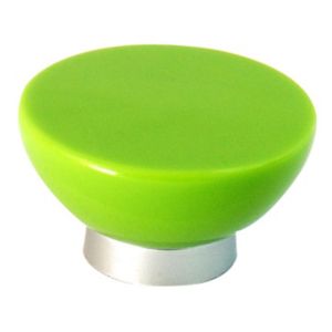 Image of Green Plastic Round Furniture Knob (Dia)38mm