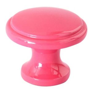 Image of Pink Zinc alloy Round Furniture Knob (Dia)34mm