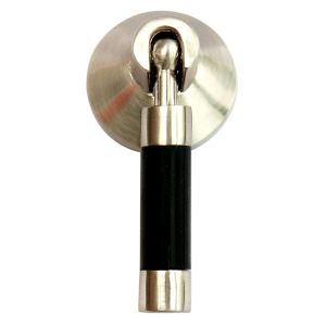 Image of Linea Satin Black Nickel effect Plastic & zinc alloy Straight Cabinet Pull handle
