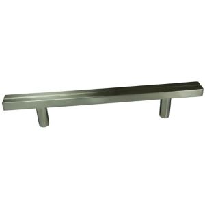 Image of Cooke & Lewis Satin Nickel effect Zinc alloy Straight Gate Pull handle