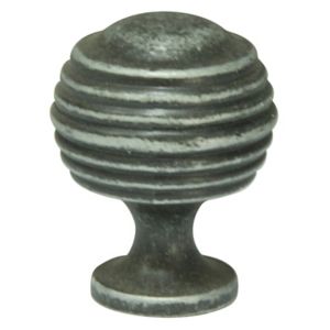 Image of Cooke & Lewis Pewter effect Zinc alloy Round Cabinet Knob (Dia)29.8mm