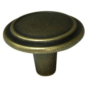 Image of Cooke & Lewis Bronze effect Zinc alloy Round Cabinet Knob (Dia)30.6mm