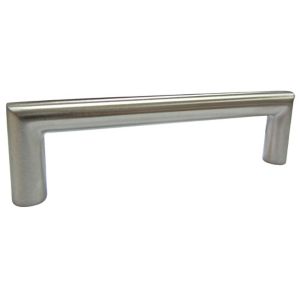 Image of Nickel effect Stainless steel Bar Furniture Handle (L)106mm