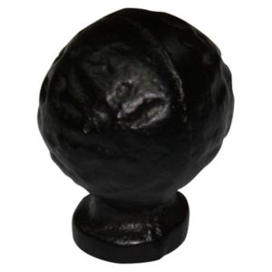 Image of Black Iron effect Iron Round Furniture Knob (Dia)26.8mm