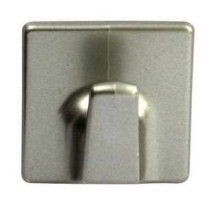 Image of B&Q Silver effect ABS Robe hook Pack of 2