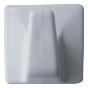 Image of B&Q White ABS Robe hook Pack of 2