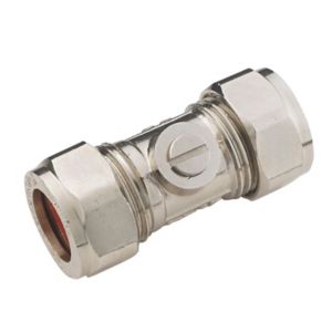 Image of Compression Ball valve (Dia)15mm Pack of 10