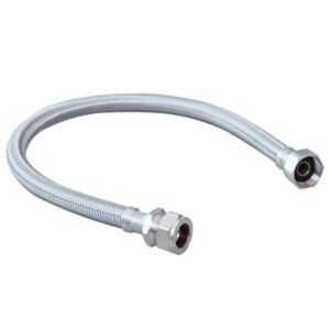 Image of Flexible tap connector (Dia)15mm (Dia)½" (L)500mm