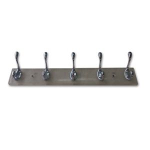 Image of Silver Chrome effect Hook rail (L)438mm (H)72mm