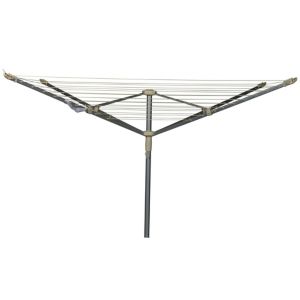 Image of 4 Arm Blue & clotted cream Rotary airer 50m