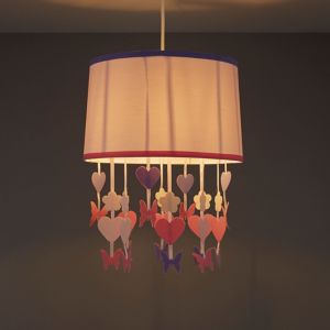 Image of Colours Elara Powder pink Butterfly Light shade (D)305mm