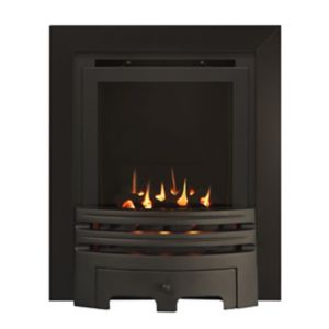 Image of Ignite Westerly Glass Fronted Black Gas Fire