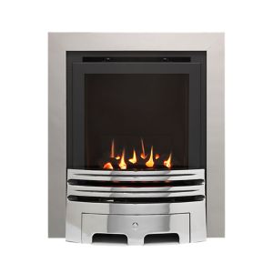 Image of Ignite Westerly Chrome effect Gas Fire