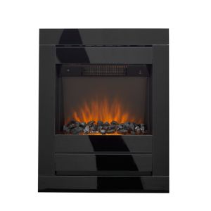 Image of Sirocco Cristal Black Glass effect Electric Fire