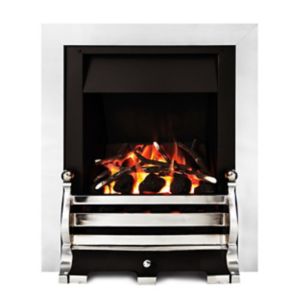 Image of Ignite Fairfield Chrome effect Gas Fire