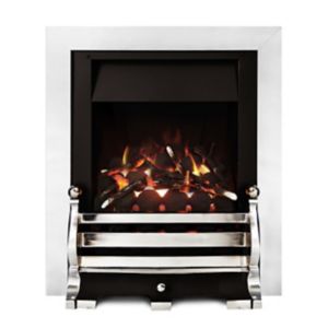 Image of Ignite Fairfield Open Fronted Full depth Chrome effect Gas Fire