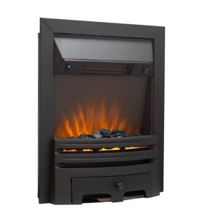 Image of Sirocco Westerly Black Switch Inset Electric fire