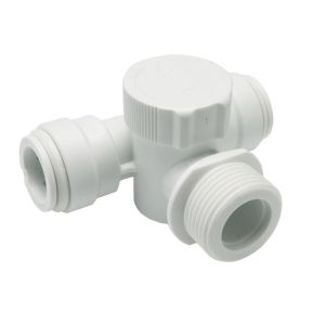 Image of JG Speedfit White Push-fit Appliance Pipe tee (Dia)15mm