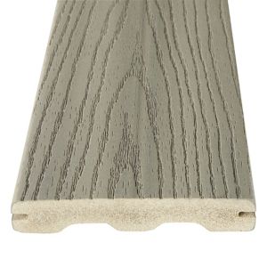 Image of Good life Grey Wood & plastic composite Deck board (L)2.44m (W)134mm (T)24mm