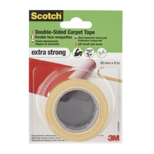 Image of Scotch White Carpet Tape (L)5m (W)50mm