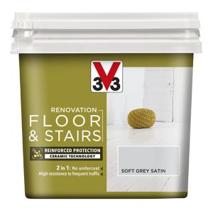 Image of V33 Renovation Loft grey Satin Floor & stair paint 0.75L