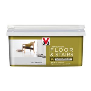 Image of V33 Renovation Soft grey Satin Floor & stair paint 2L