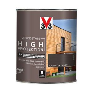 Image of V33 High protection Charcoal Matt Wood stain 750ml