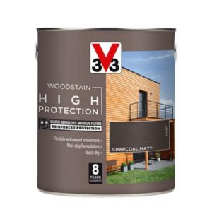 Image of V33 High protection Charcoal Matt Wood stain 2.5
