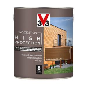 Image of V33 High protection Dark oak Mid sheen Wood stain 2.5L