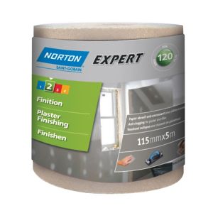 Image of Norton Expert 120 grit Sanding roll (L)5000mm (W)115mm
