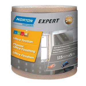 Image of Norton Expert 240 grit Sanding roll (L)5000mm (W)115mm