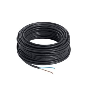 Image of Nexans NX100 Black 2 core Multi-core cable 0.75mm² x 25m