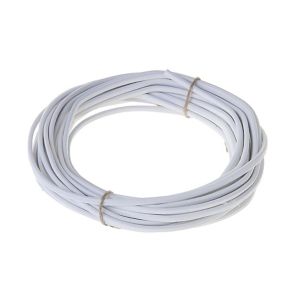 Image of Nexans White 2 core Multi-core cable 0.75mm² x 10m