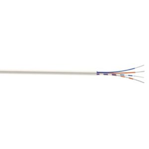 Image of Nexans White 4 core Telephone cable 50m